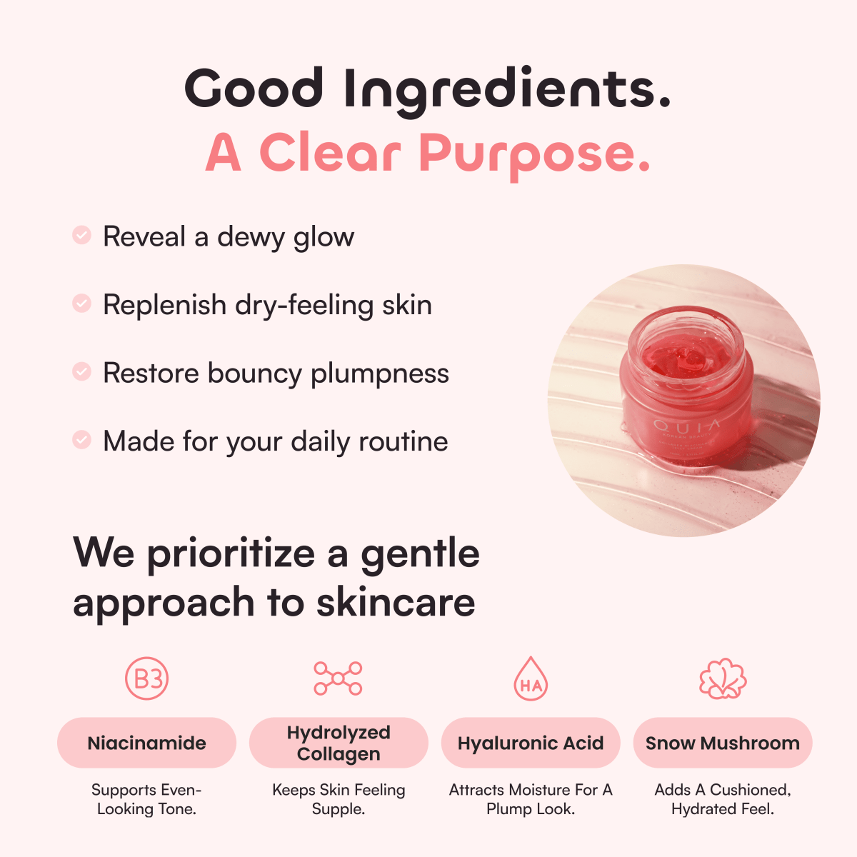 QUIA Collagen + Niacinamide Jelly Cream - Quia Korean Beauty