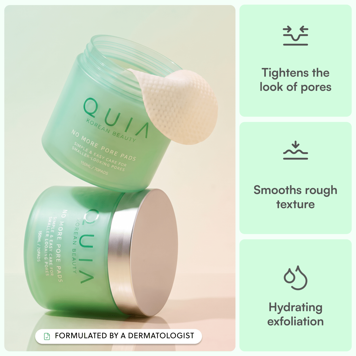 QUIA No More Pore Pads - Quia Korean Beauty