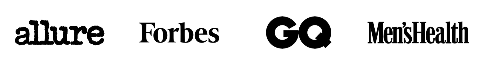 Featured in Allure, Forbes, GQ and Men’s Health