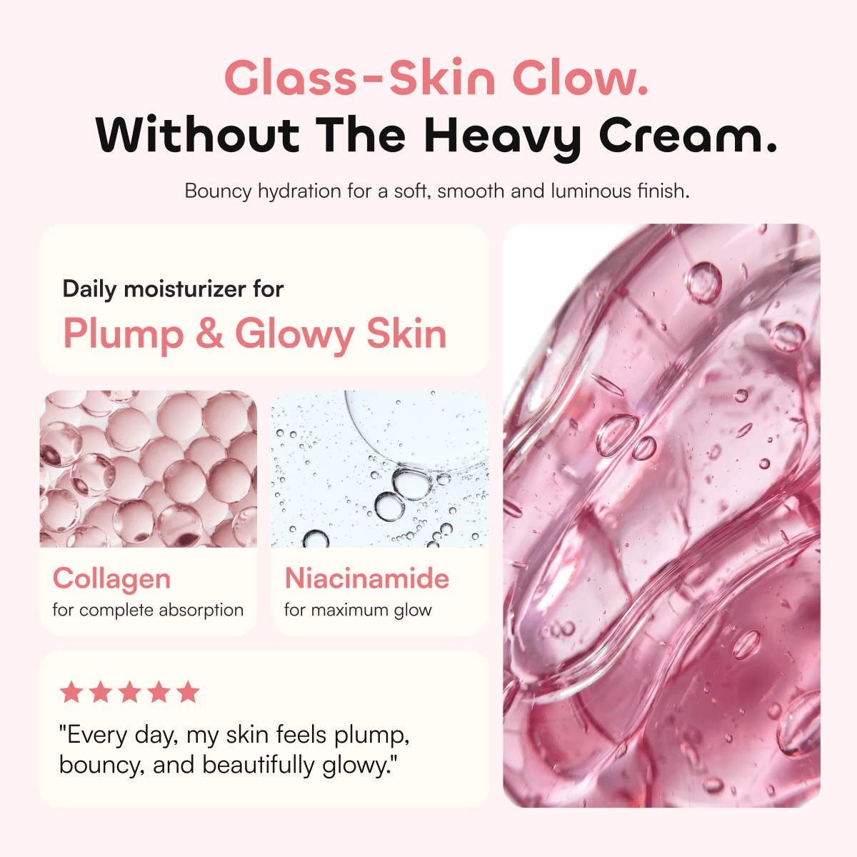 QUIA Collagen + Niacinamide Jelly Cream - Quia Korean Beauty