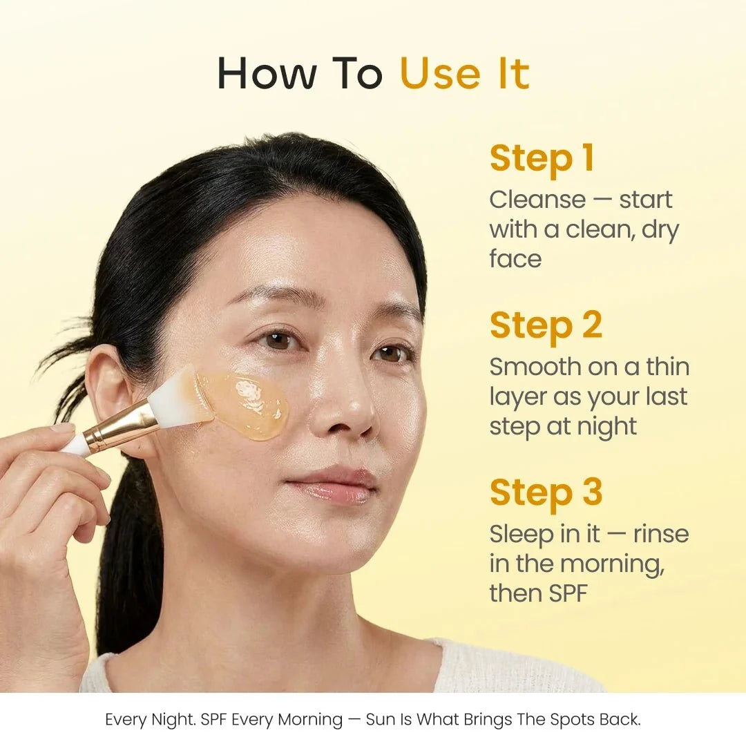 Quia Turmeric & Kojic Acid Overnight Mask - Quia Korean Beauty