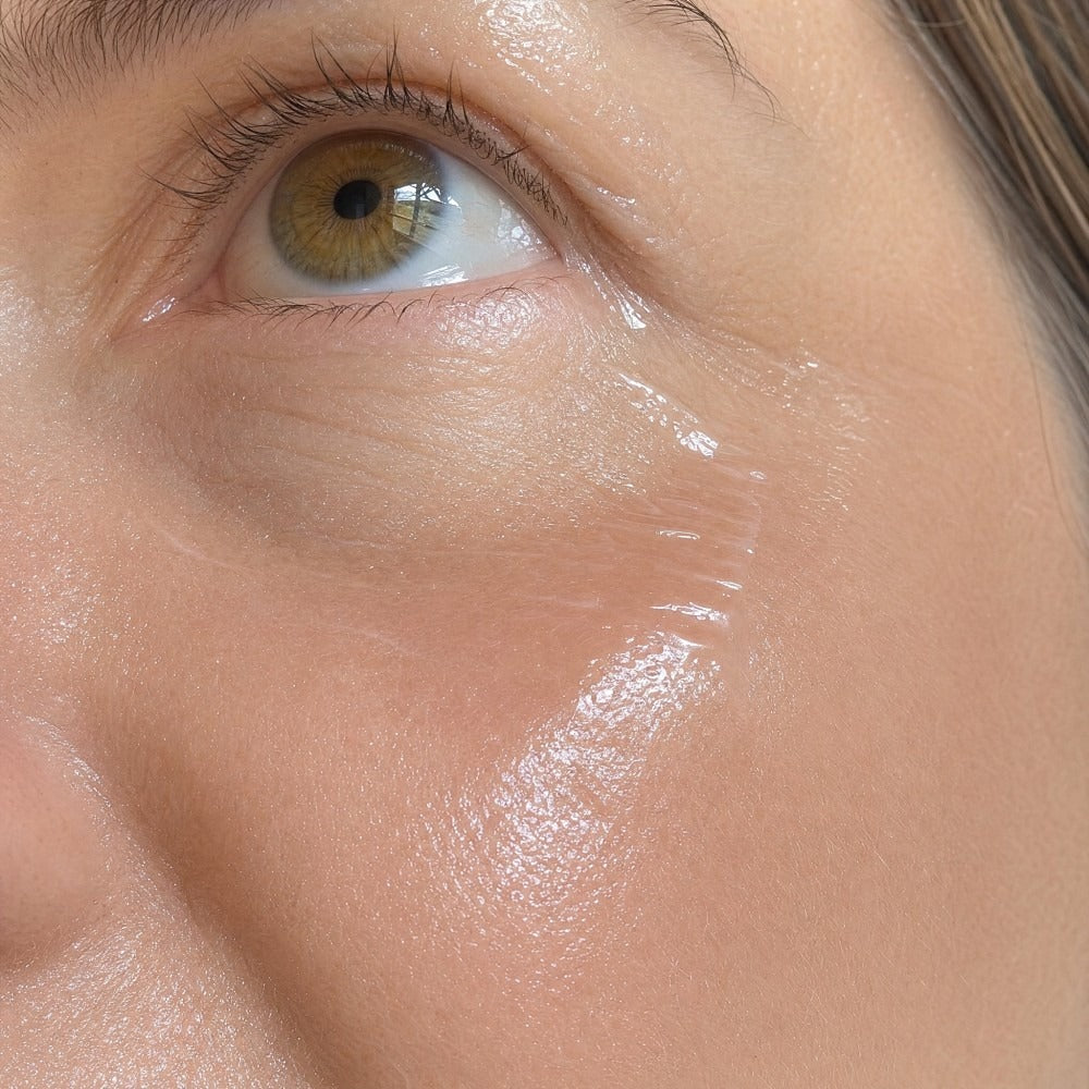 Skin with collagen mask
